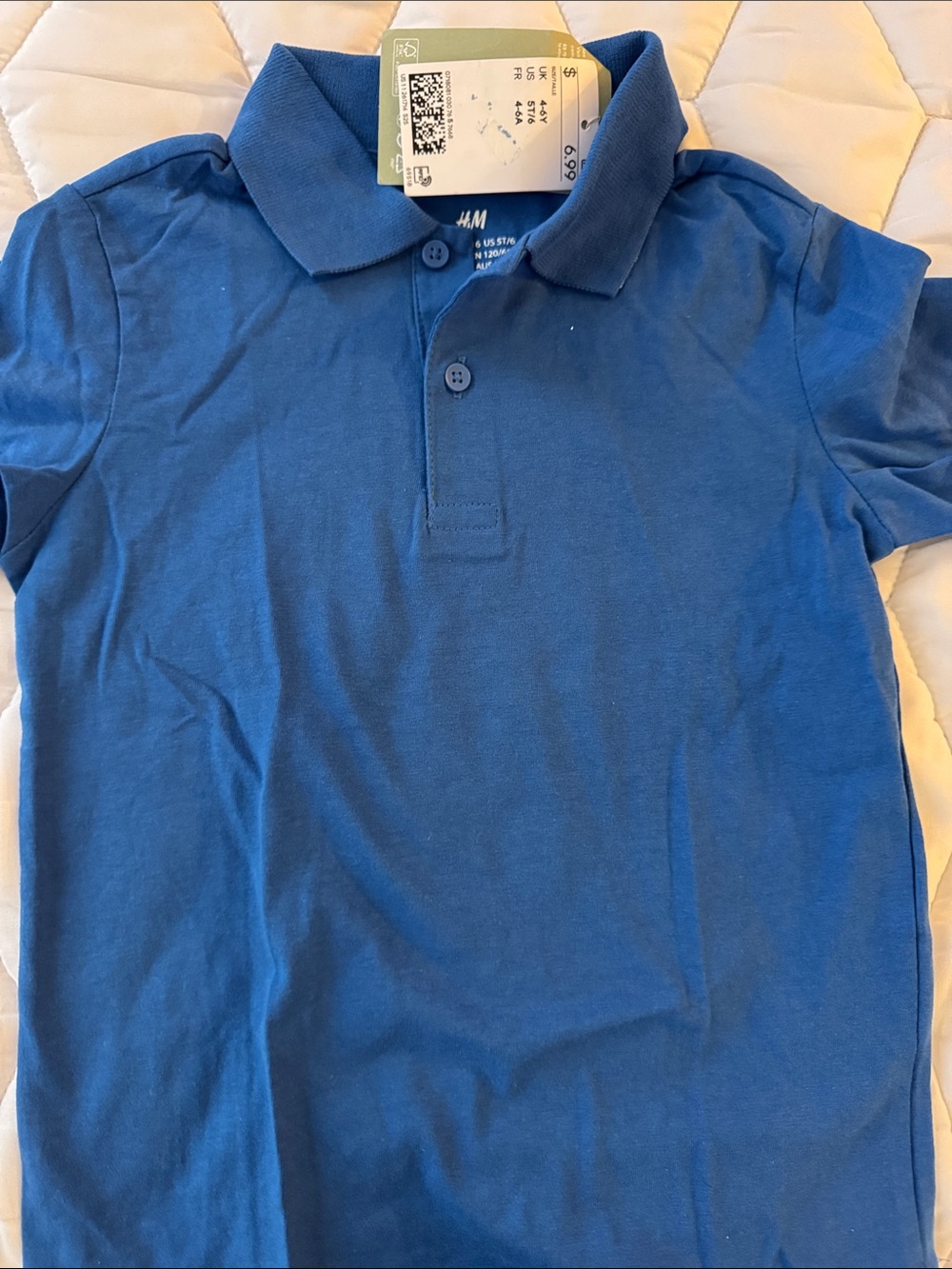 H&M Boys Royal Blue Polo Shirt